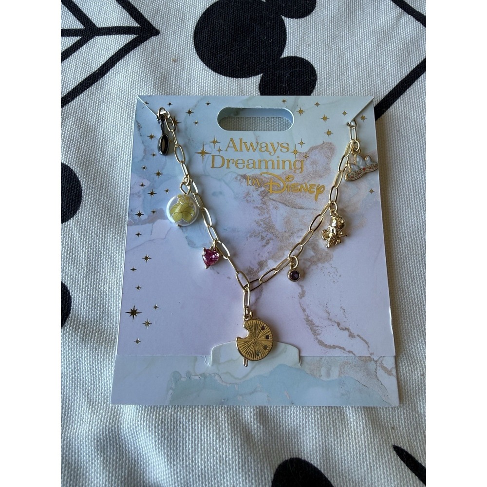 2026 Disney Parks Always Dreaming Rapunzel Necklace NEW Tangled Charms HTF